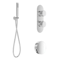 Sonas Alita Knurled Thermostatic Bath Set With Handset &