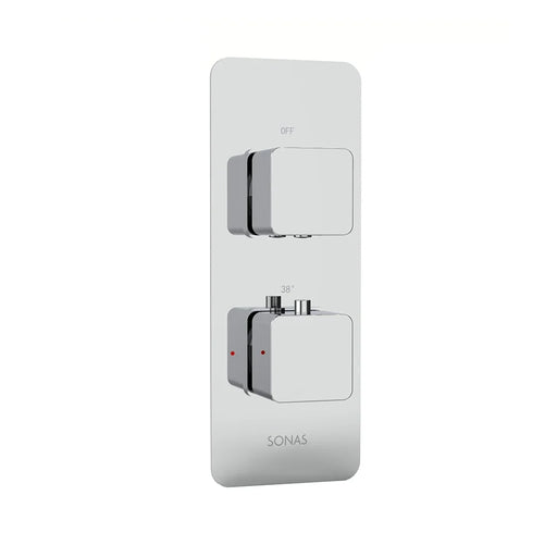 Sonas Alita Square 1 Outlet and 2 Handle Shower Valve -
