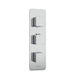 Sonas Alita Square 3 Outlet and 3 Handle Shower Valve -