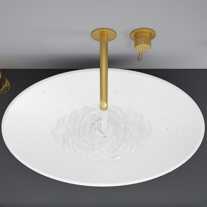 Sonas Alita Wall Mounted Basin Mixer Tap in Brushed Gold