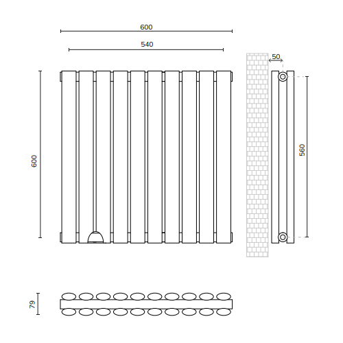 Sonas Amura Elliptical Tube Double Panel Horizontal