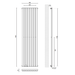 Sonas Amura Elliptical Tube Single Panel Designer Radiator