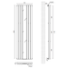 Sonas Amura Elliptical Tube Single Panel Mirror Radiator