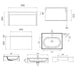 Sonas Apex Floating Single Push Drawer Wall Hung Vanity