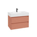 Sonas Apex Two Drawer Wall Hung Vanity Unit With Ceramic