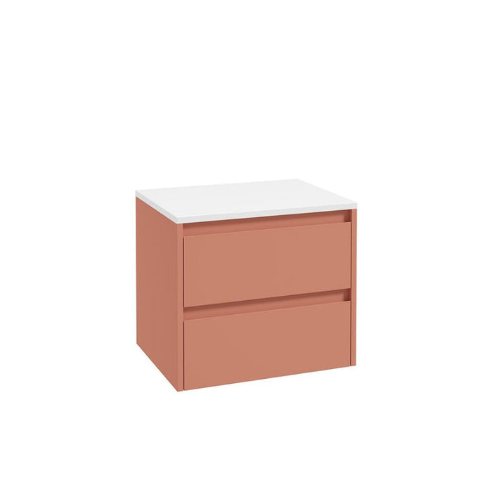 Sonas Apex Two Drawer Wall Hung Vanity Unit With Countertop