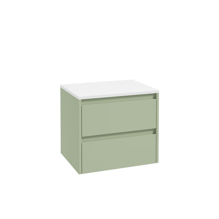 Sonas Apex Two Drawer Wall Hung Vanity Unit With Countertop