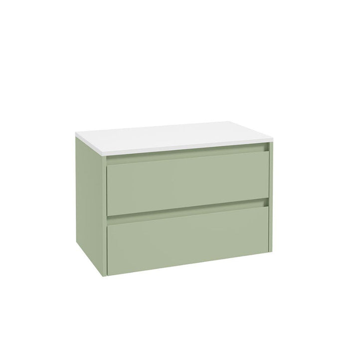 Sonas Apex Two Drawer Wall Hung Vanity Unit With Countertop