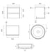 Sonas Apex Two Drawer Wall Hung Vanity Unit With Countertop