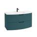 Sonas Arc 2 Drawer Wall Hung Vanity Unit With Matt White