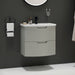 Sonas Arc 2 Drawer Wall Hung Vanity Unit With Matt White