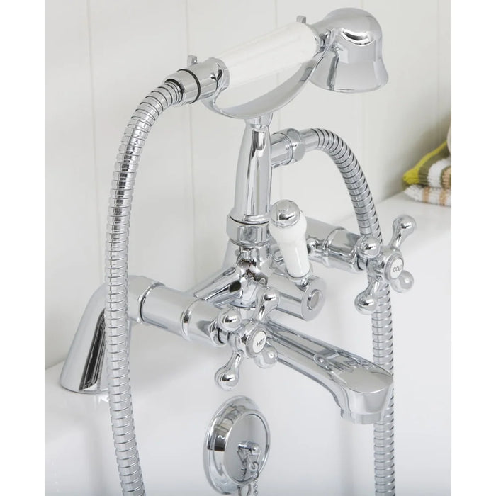 Sonas Ascot Bath Shower Mixer Tap With Hose And Handset -