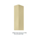 Sonas Aspect 8mm Extension Profile - Brushed Gold - Shower