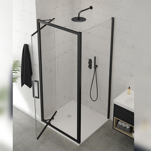 Sonas Aspect 8mm Framed Infold Shower Door With Side Panel