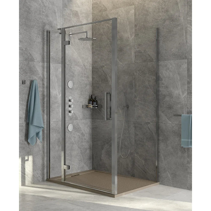 Sonas Aspect 8mm Hinged Shower Door With Side Panel