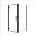 Sonas Aspect 8mm Hinged Shower Door With Side Panel - Matt