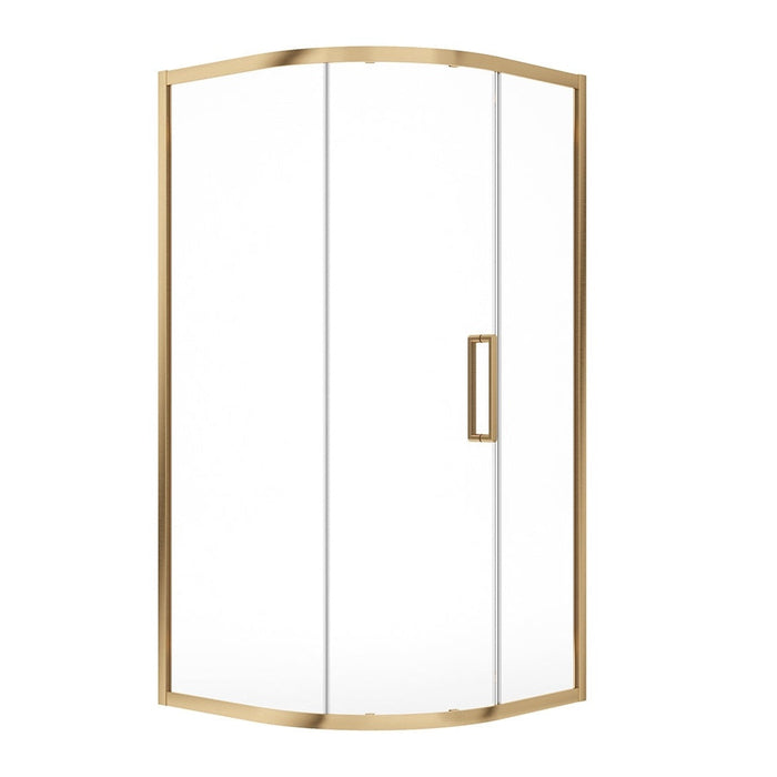 Sonas Aspect 8mm Single Door Quadrant Shower - Brushed Gold