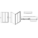 Sonas Aspect 8mm Sliding Shower Door With Side Panel