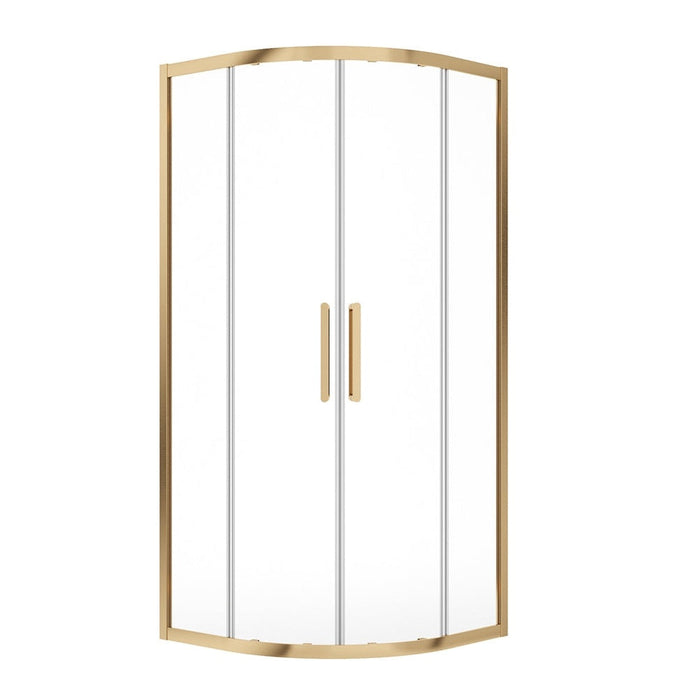 Sonas Aspect 8mm Two Door Quadrant Shower - Brushed Gold