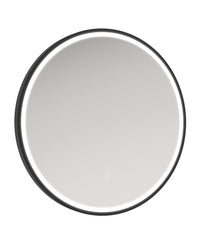 Sonas Astrid Beam Round Metal Frame Illuminated LED Mirror