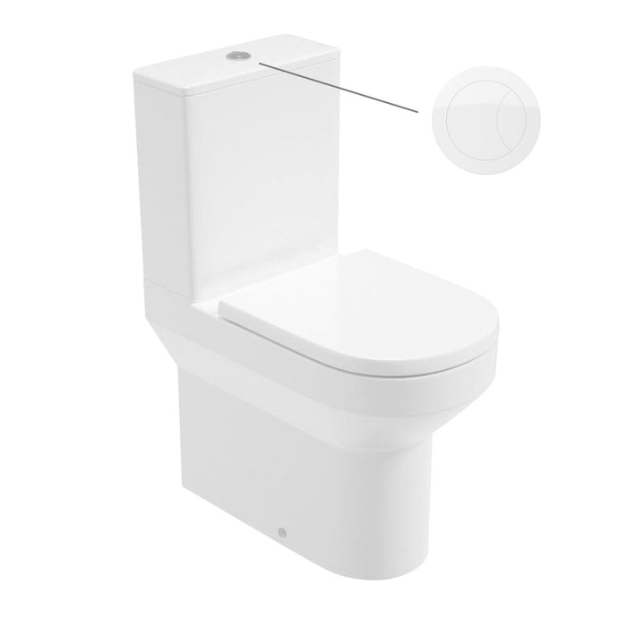 Sonas Base Rimless Comfort Height Close Coupled Toilet with Soft Close Seat and Cistern