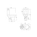 Sonas Base Rimless Open Back Close Coupled Toilet And Soft