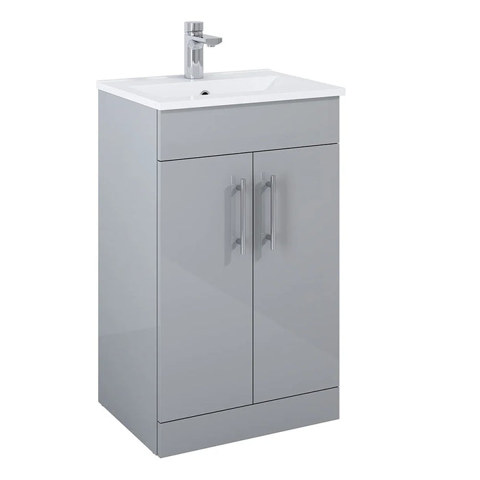 Sonas Belmont 2 Door Floorstanding Vanity Unit - Gloss Light