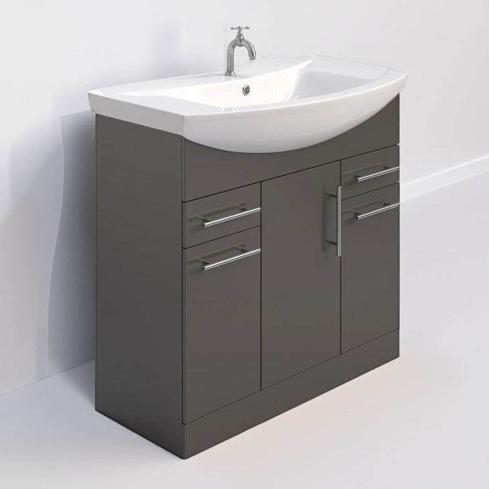 Sonas Belmont 3 Door And 2 Drawer Floorstanding Vanity Unit