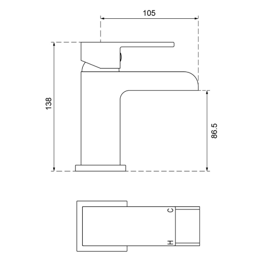 Sonas Bingley Mono Basin Mixer Tap