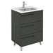 Sonas Brava 3 Drawer Floorstanding Vanity Unit - Nature Grey