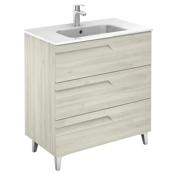 Sonas Brava 3 Drawer Floorstanding Vanity Unit - Nature