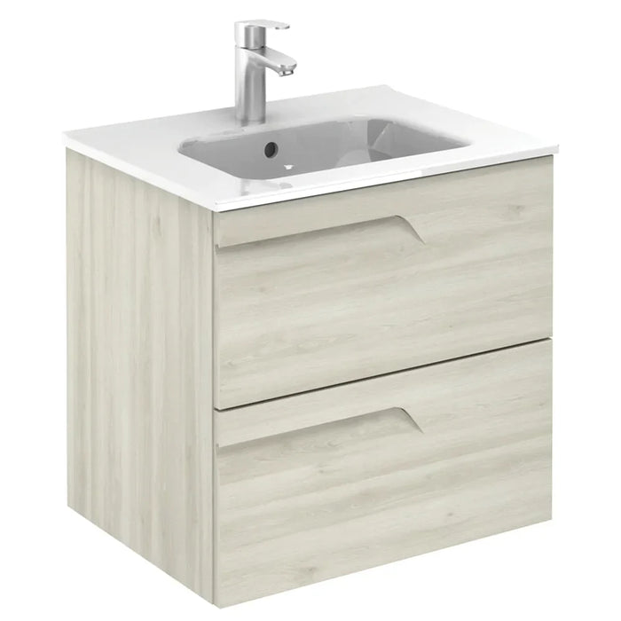 Sonas Brava Wall Hung Vanity Unit With Slim Basin - Nature