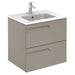 Sonas Brava Wall Hung Vanity Unit With Slim Basin - Smokey