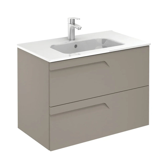 Sonas Brava Wall Hung Vanity Unit With Slim Basin - Smokey