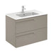 Sonas Brava Wall Hung Vanity Unit With Slim Basin - Smokey