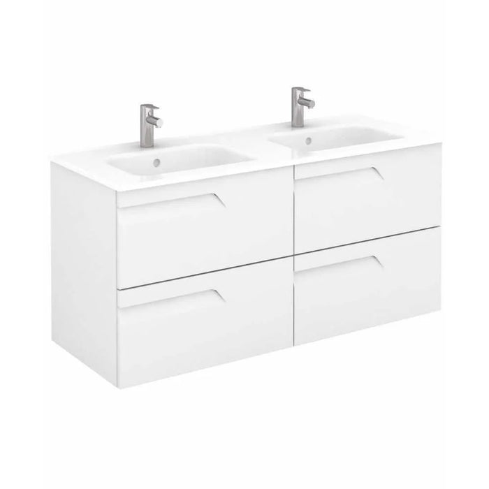 Sonas Brava Wall Hung Vanity Unit With Slim Basin - White /