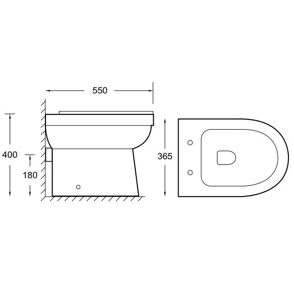 Sonas Chloe Back To Wall Toilet And Soft Close Seat