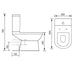 Sonas Chloe Fully Shrouded Close Coupled Toilet