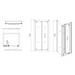 Sonas City Plus 6mm Bifold Shower Door With Side Panel