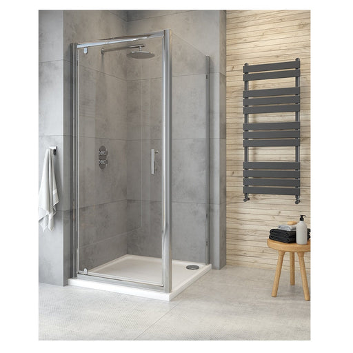 Sonas City Plus 6mm Pivot Shower Door With Side Panel
