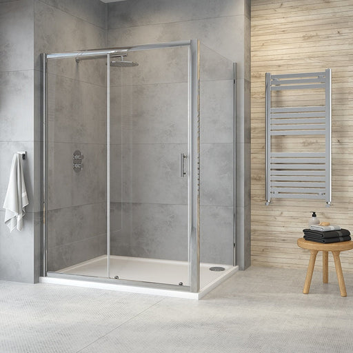 Sonas City Plus 6mm Sliding Shower Door With Side Panel