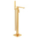 Sonas Contour Floor Standing Bath Shower Mixer Tap - Brushed