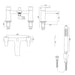 Sonas Core Deck Mounted Bath Shower Mixer Tap - Chrome