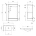Sonas Corta 1 Door Compact Floorstanding Vanity Unit