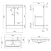 Sonas Corta 2 Door Floorstanding Vanity Unit With Basin