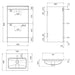Sonas Corta 2 Drawer Compact Floorstanding Vanity Unit