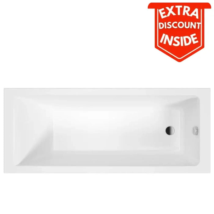 Sonas Cubo Single Ended Bath - 1600mm X 700mm