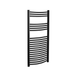 Sonas Curved Heated Towel Rail - 1200mm X 600mm / Black