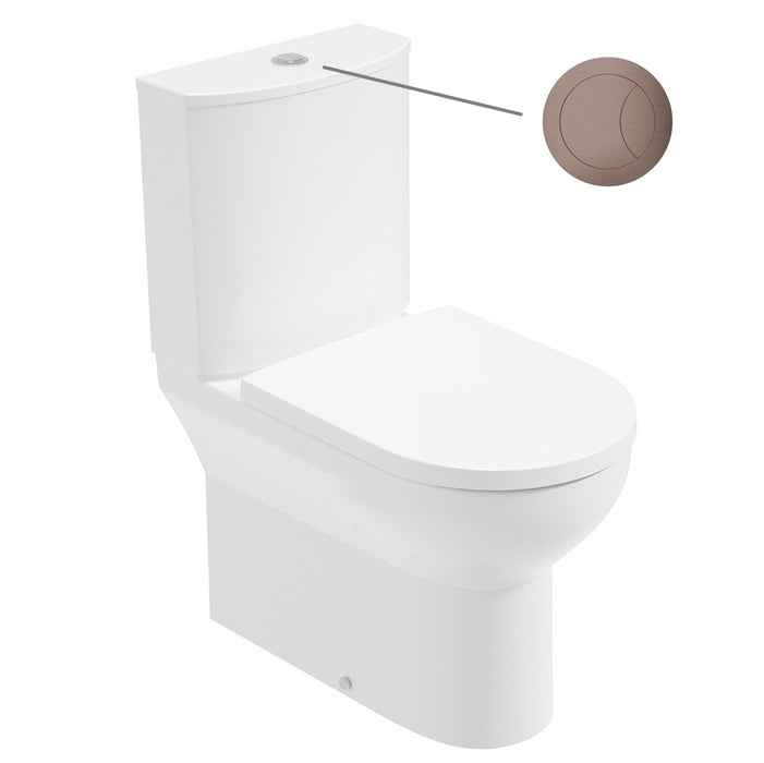Sonas Eden Rimless Fully Shrouded Close Coupled Toilet with Soft Close Seat