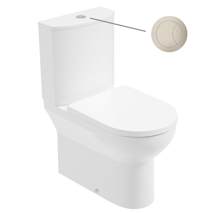 Sonas Eden Rimless Fully Shrouded Close Coupled Toilet with Soft Close Seat